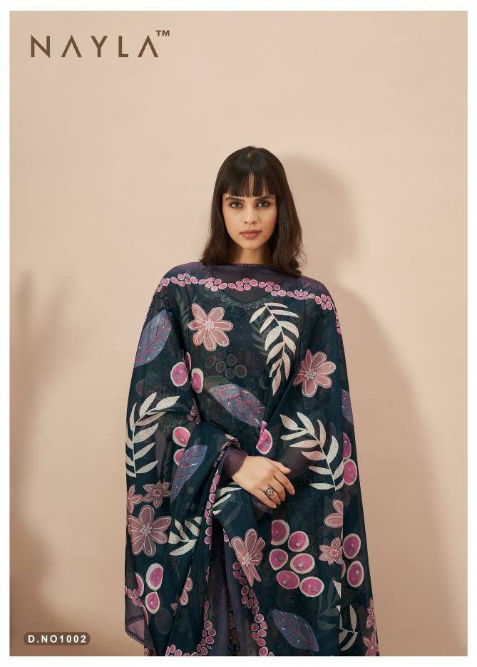 Nayla Nihar Cotton Printed Anarkali Kurti With Bottom Dupatta Wholesale Online

